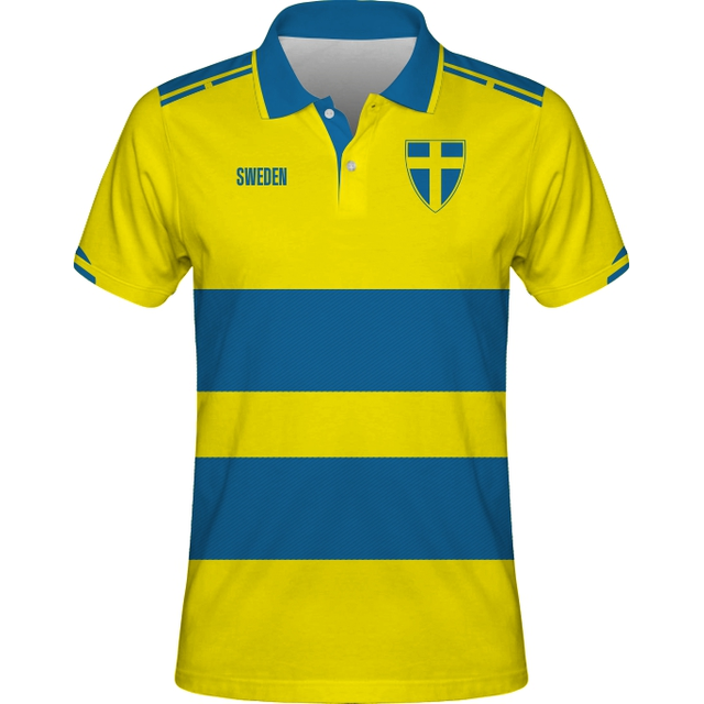 Sublimovaná polokošeľa Švédsko vz. 6