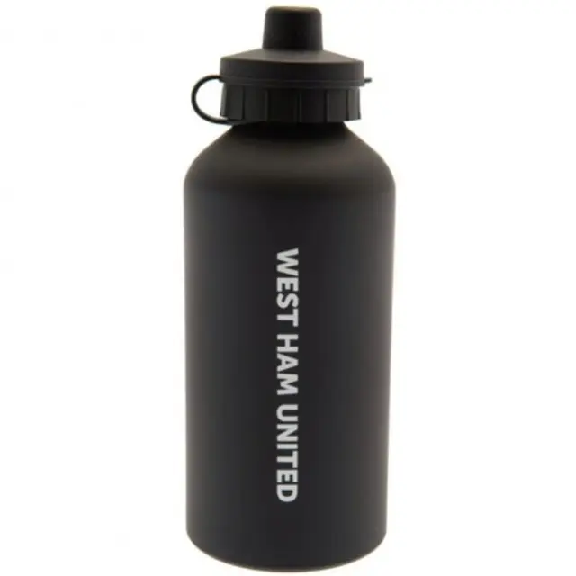 Fľaša na pitie WEST HAM UNITED F.C.  Aluminium Drinks Bottle Black, 500ml