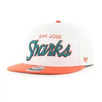 Šiltovka '47 SCRIPT SIDE TWO TONE San Jose Sharks WH