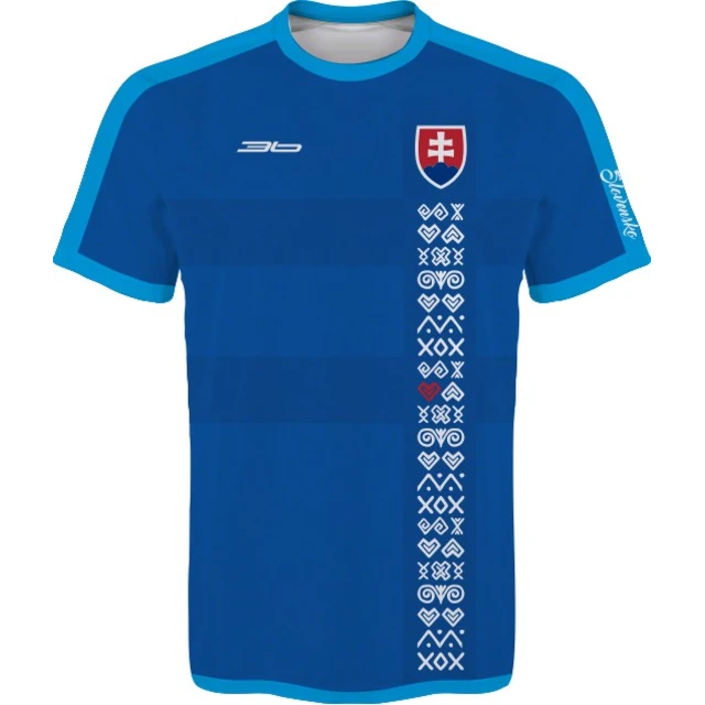 Futbalový dres Slovensko "Čičmany" - modrý