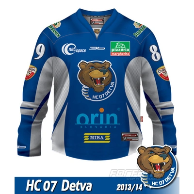 Hokejový dres HC 07 Detva AUTHENTIC 2013/14 - tmavá verzia