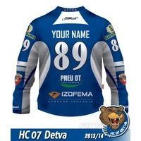 Hokejový dres HC 07 Detva REPLICA SIMPLE 2013/14 - tmavá verzia