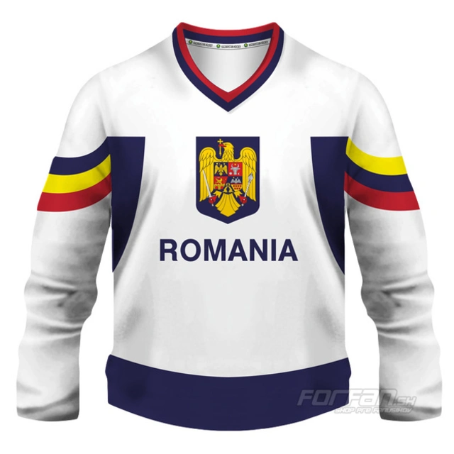 Rumunsko - fanúšikovský dres, biela verzia
