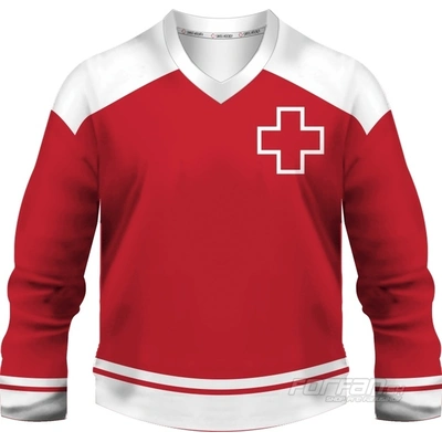 Švajčiarsko - fanúšikovský dres, červená verzia