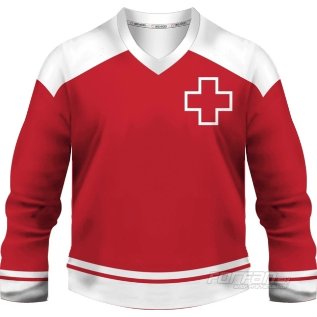 Švajčiarsko - fanúšikovský dres, červená verzia