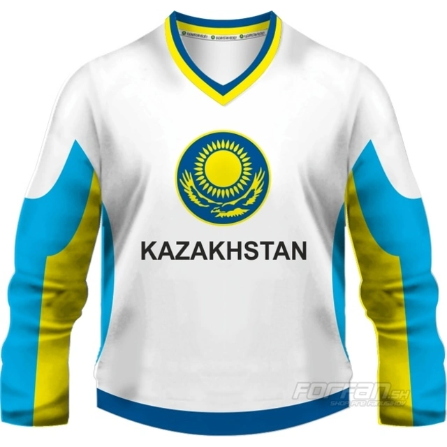 Kazachstan - fanúšikovský dres, biela verzia