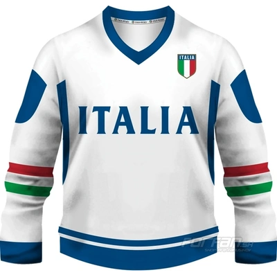 Taliansko - fanúšikovský dres, biela verzia
