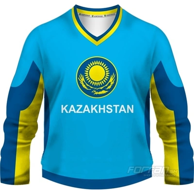Kazakhstan - fan jersey, blue version