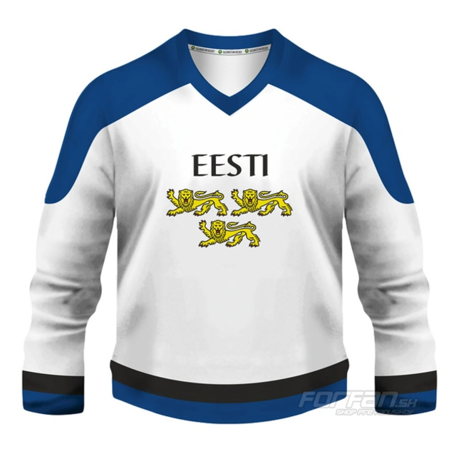 Estónsko - fanúšikovský dres, biela verzia