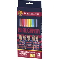 Ergonomické trojhranné farbičky 12ks FC BARCELONA, 312116005