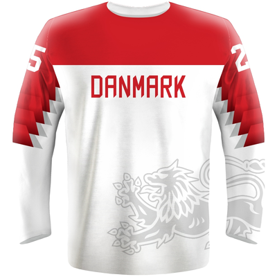 Fan Hockey Jersey Denmark 0119