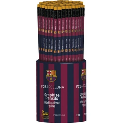 Obyčajná ceruzka HB s gumou FC BARCELONA, stojan, 206015002
