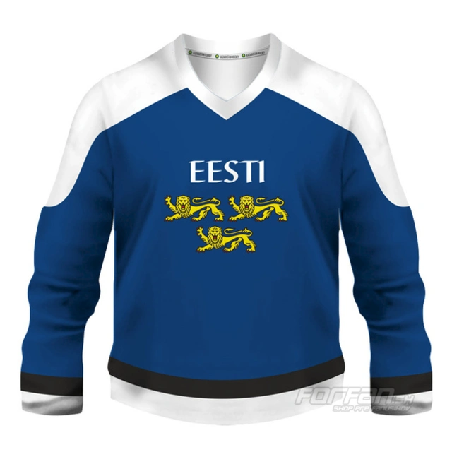 Estónsko - fanúšikovský dres, modrá verzia