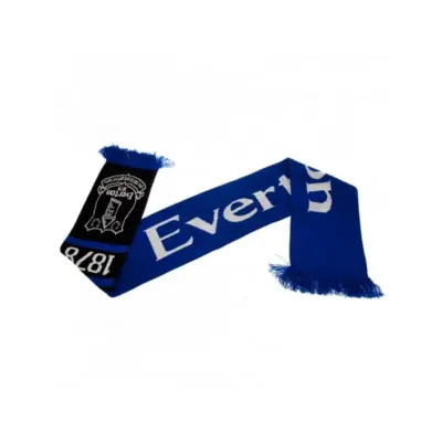 Pletený šál pre fanúšikov EVERTON F.C. Nero