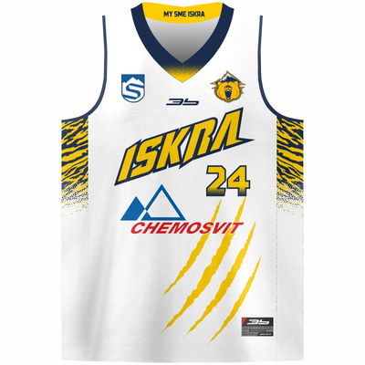 Basketbalový dres Iskra Svit 2019/20 svetlá verzia