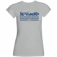 Dámske tričko Slovensko 0617
