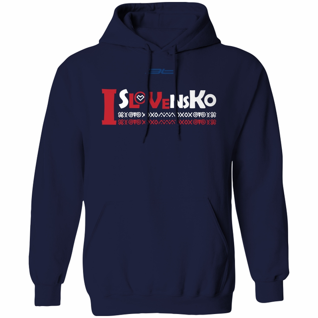 Bavlnená mikina s kapucňou SLOVENSKO 0917