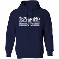 Bavlnená mikina s kapucňou SLOVENSKO 1017