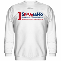 Bavlnená mikina bez kapucne  SLOVENSKO 0517