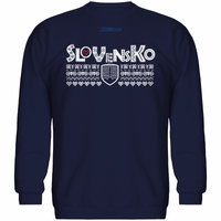 Bavlnená mikina bez kapucne  SLOVENSKO 0617