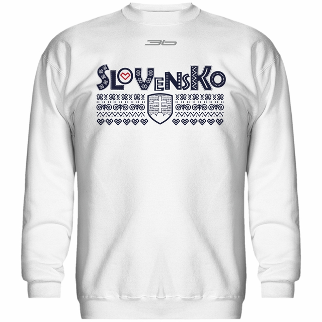 Bavlnená mikina bez kapucne  SLOVENSKO 0617