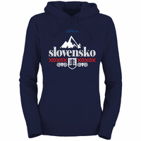 Dámska mikina s kapucňou Slovensko 0317