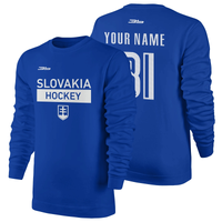 Bavlnená mikina bez kapucne Slovensko 0518