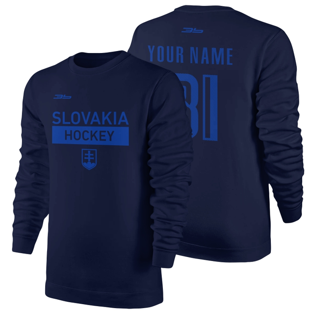 Bavlnená mikina bez kapucne Slovensko 0318