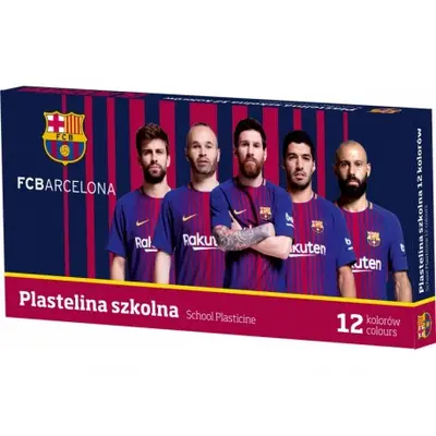 ASTRA Školská plastelína FC BARCELONA FC-216, 12 farieb, 303218005