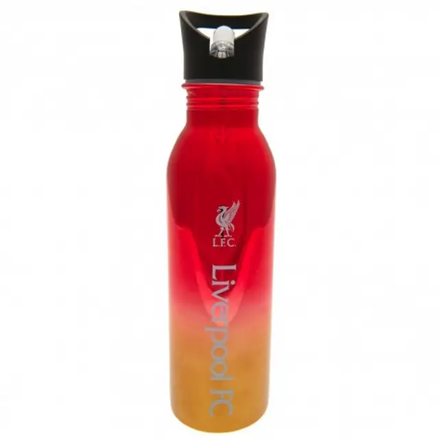 Luxusná nerezová  fľaša s výsuvnou slamkou LIVERPOOL F.C. Steel, 700ml