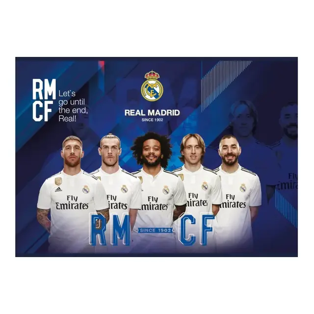 Náčrtník / skicár A4, 20 listov REAL MADRID C.F., mix motívov, 106019002