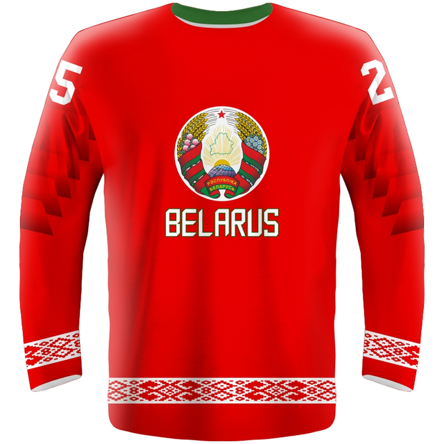 Fan hokejový dres Bielorusko 0119