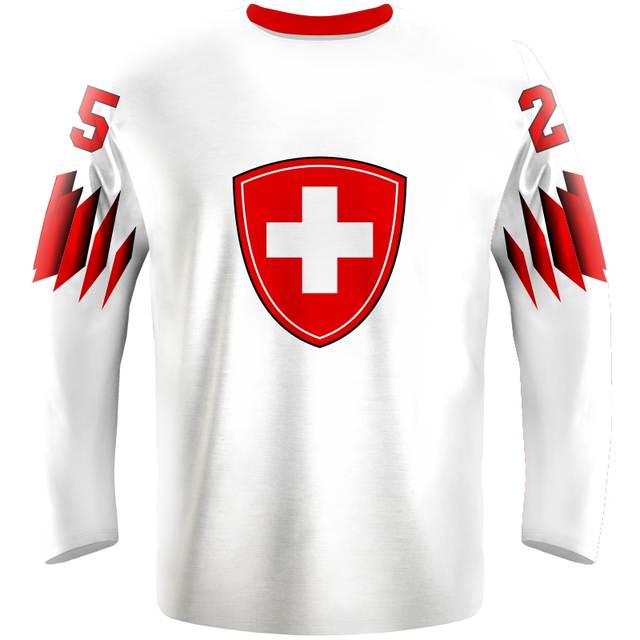 Fan hokejový dres Švajčiarsko 0119