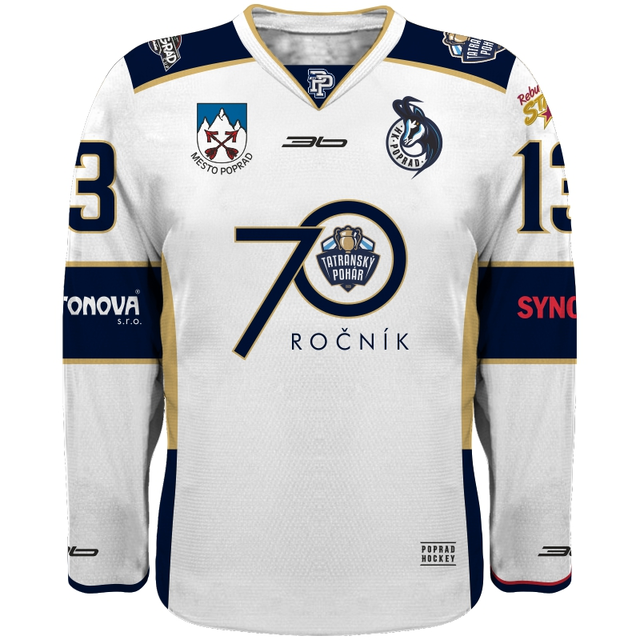 Dres HK Poprad AUTHENTIC 2017/18 svetlý Tatranský Pohár