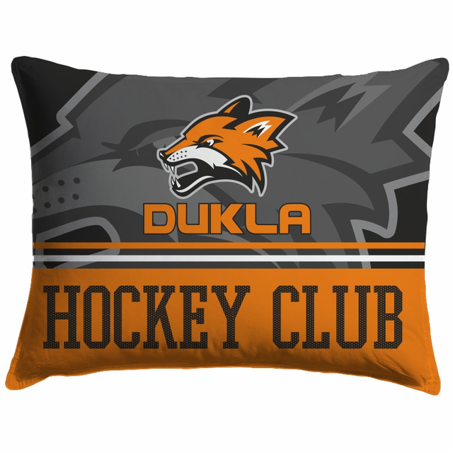 Obojstranný dekoračný vankúš HK Dukla Michalovce 0117