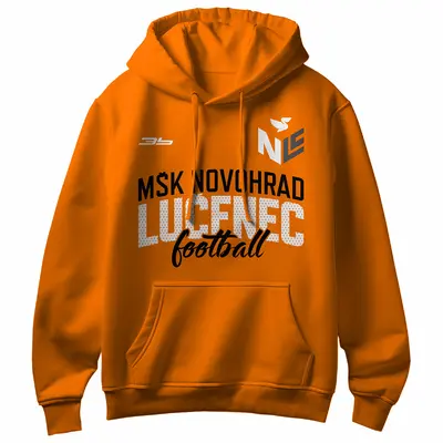 Bavlnená mikina s kapucňou MŠK Novohrad Lučenec 0320