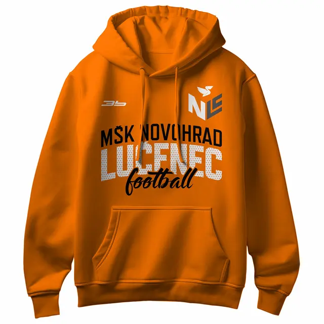 Bavlnená mikina s kapucňou MŠK Novohrad Lučenec 0320