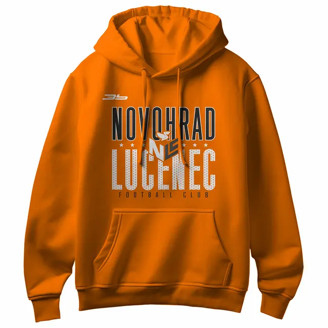 Bavlnená mikina s kapucňou MŠK Novohrad Lučenec 0420