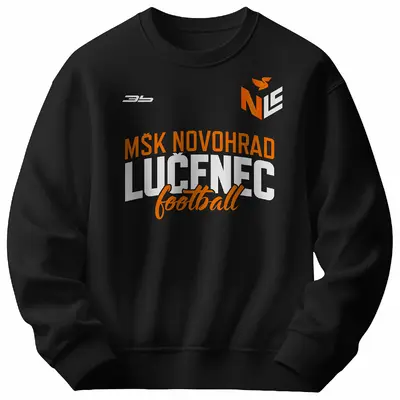 Bavlnená mikina bez kapucne MŠK Novohrad Lučenec 0320