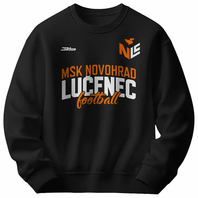 Bavlnená mikina bez kapucne MŠK Novohrad Lučenec 0320