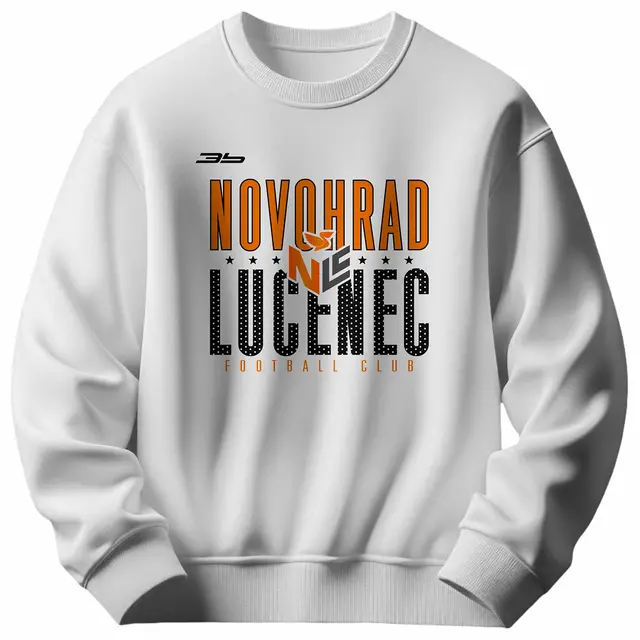 Bavlnená mikina bez kapucne MŠK Novohrad Lučenec 0420