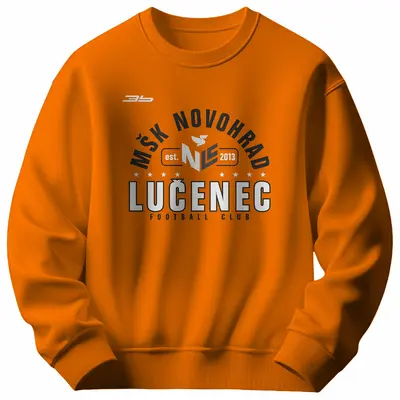 Bavlnená mikina bez kapucne MŠK Novohrad Lučenec 0520