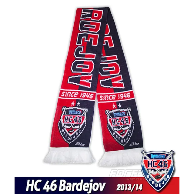 Pletený šál HC Bardejov 2013/14