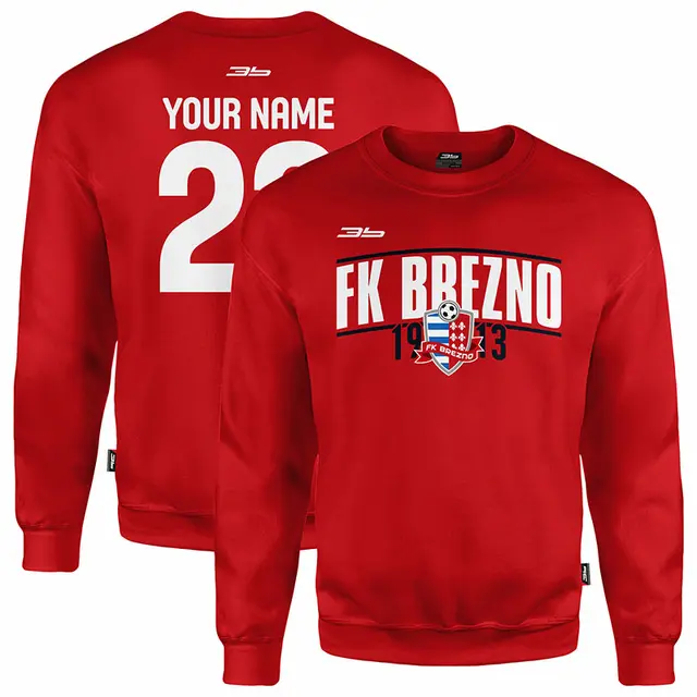 Bavlnená mikina bez kapucne FK Brezno 0120