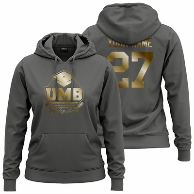 Women cotton sweatshirt with hood UMB Hockey Team 0620