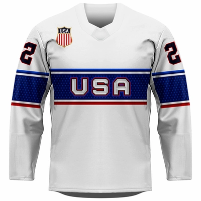 Fan hockey jersey USA 0122