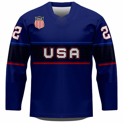 Fan hockey jersey USA 0222