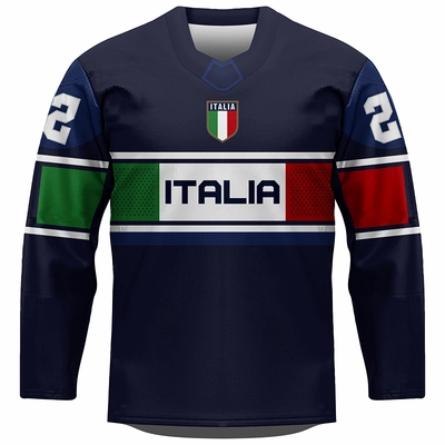 Fan Hockey Jersey Italy 0222