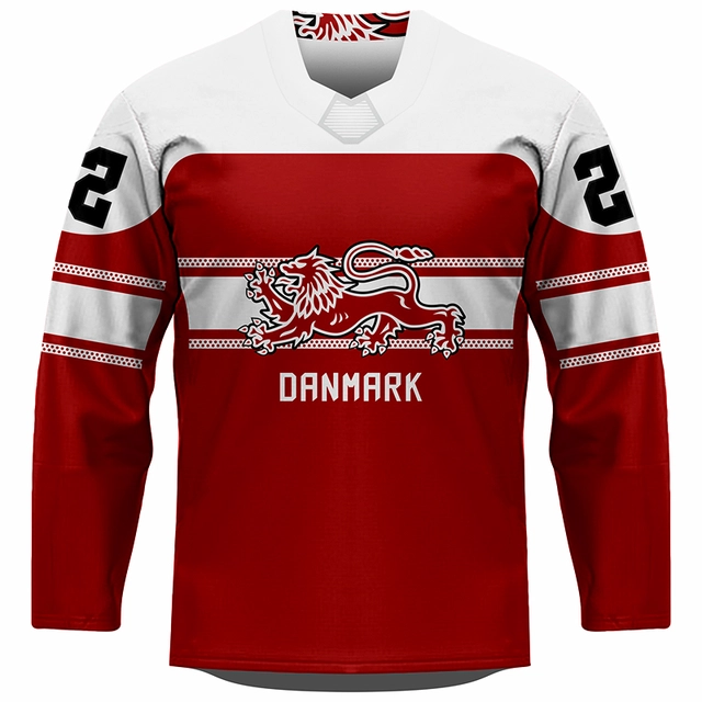 Fan hokejový dres Dánsko 0222