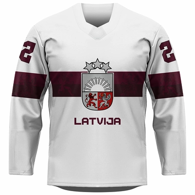 Fan Hockey Jersey Latvia 0122